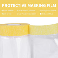 Load image into Gallery viewer, 3-Pack Pre-Taped Masking Film Rolls 9ft x 90ft for Ultimate Surface Protection