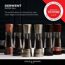Load image into Gallery viewer, Elegant Rose Gold Salt and Pepper Mill Gift Set with Adjustable Grinding Levels