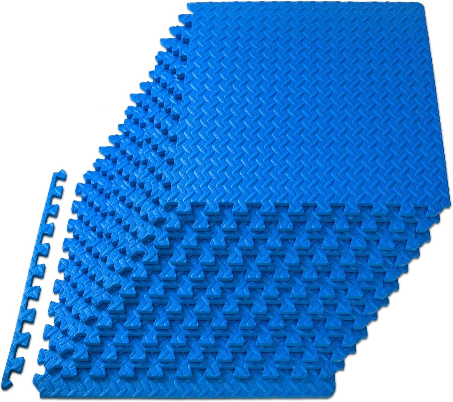 Durable ½ Inch Interlocking Foam Tiles for Home Gym & Kids Play Area - 48 Sq Ft