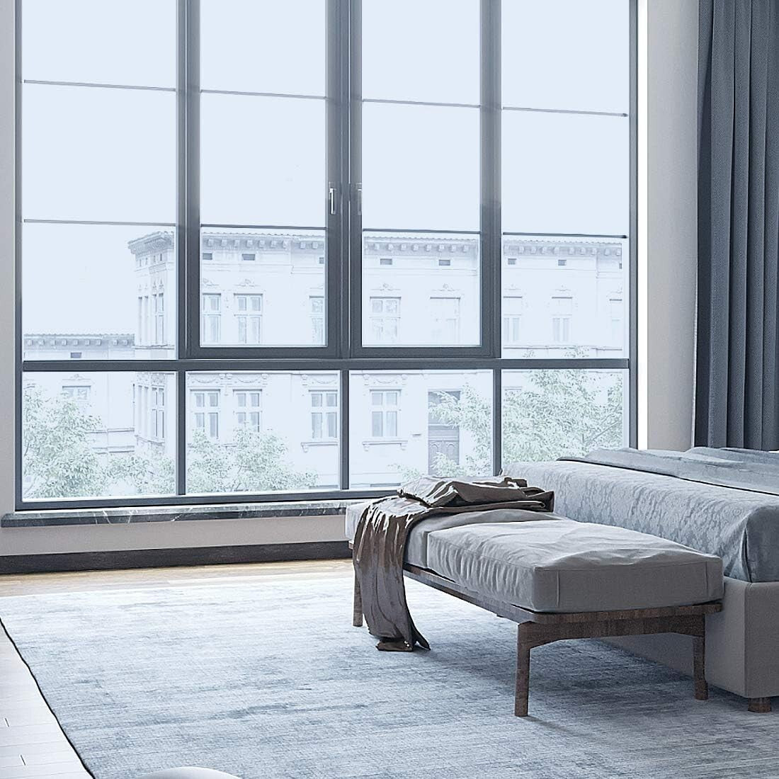 Daytime Privacy One Way Window Film - Heat Control & UV Protection, 35.4"x32.8"