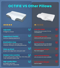 Load image into Gallery viewer, 5X Support Cervical Pillow - Adjustable &amp; Hypoallergenic for All Sleep Positions