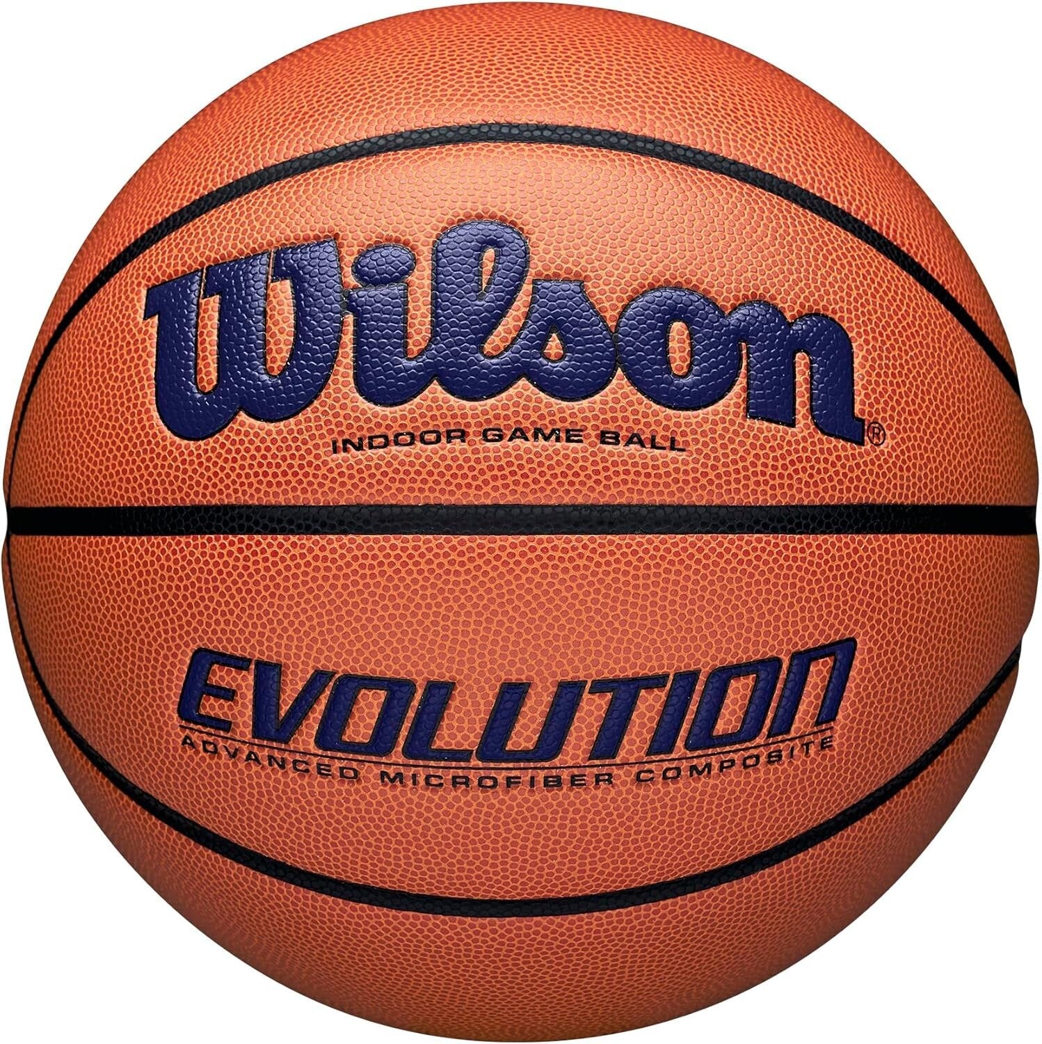 NFHS Approved Evolution Basketball - Size 5, 6, 7 with Pebbled Grip Surface
