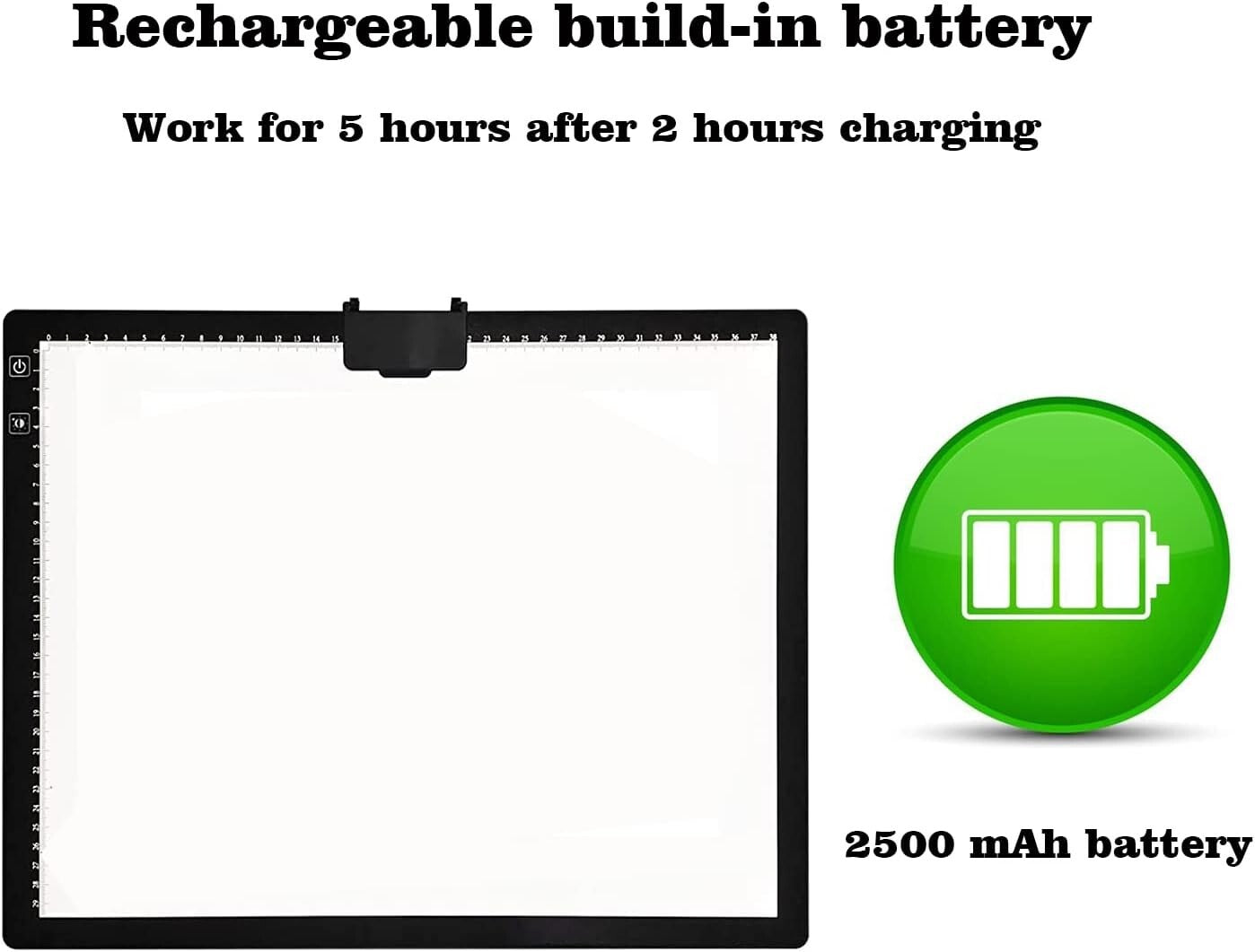 Versatile LED Tracing Light Pad with Magnetic Clip and Padded Case for Artists