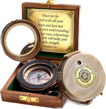Load image into Gallery viewer, High-Quality Engraved Compass with Box - Ideal for Graduations &amp; Baptisms