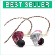 Load image into Gallery viewer, Premium Purple In-Ear 5BA+1DD Hybrid Earphones with Noise Isolation and Comfort