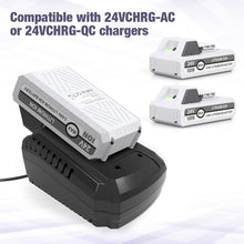 Load image into Gallery viewer, High-Capacity 24V Lithium-Ion Replacement Batteries for Snow Joe+Sun Joe