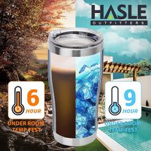 Load image into Gallery viewer, BPA-Free 20 oz Navy Blue Tumblers - 6 Pack Stainless Steel for Travel &amp; Home Use