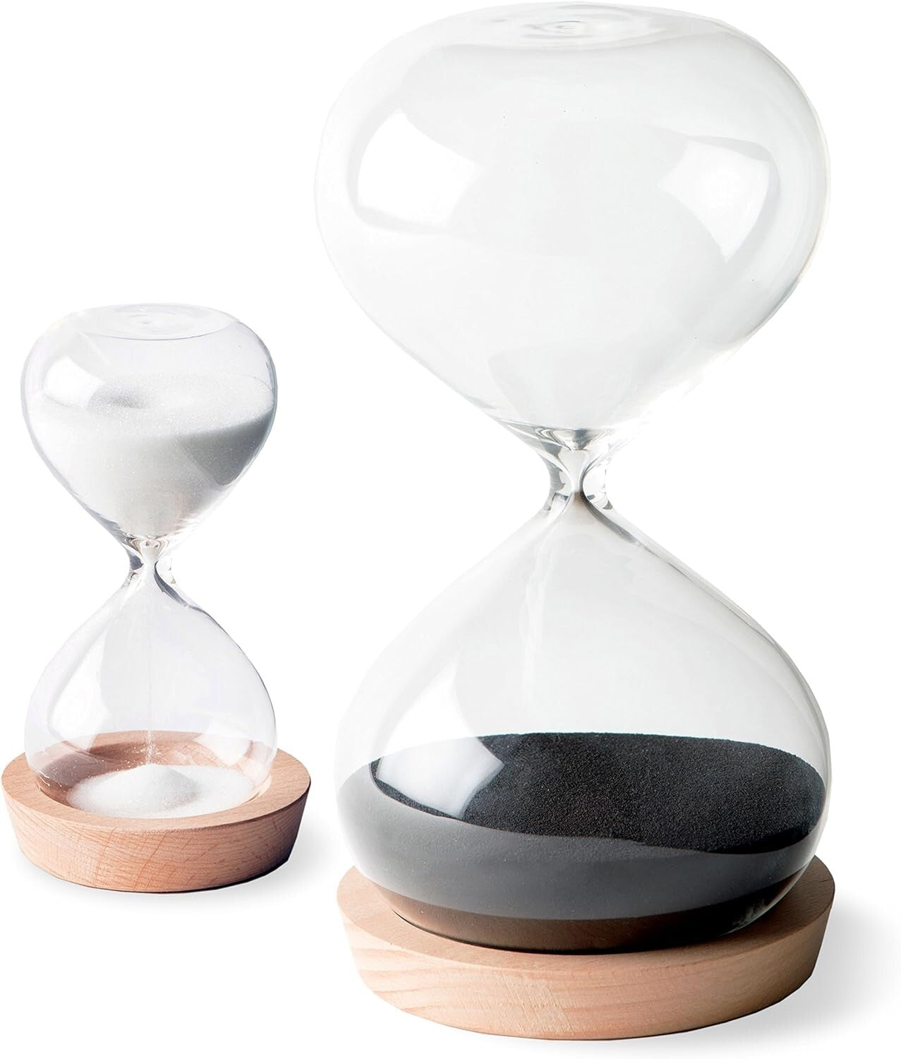 Elegant 30-Minute & 5-Minute Hourglass Sand Timer Set for Enhanced Productivity