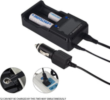 Load image into Gallery viewer, Compact Universal Battery Charger S2 with LCD Display &amp; 12V Car Adapter Included
