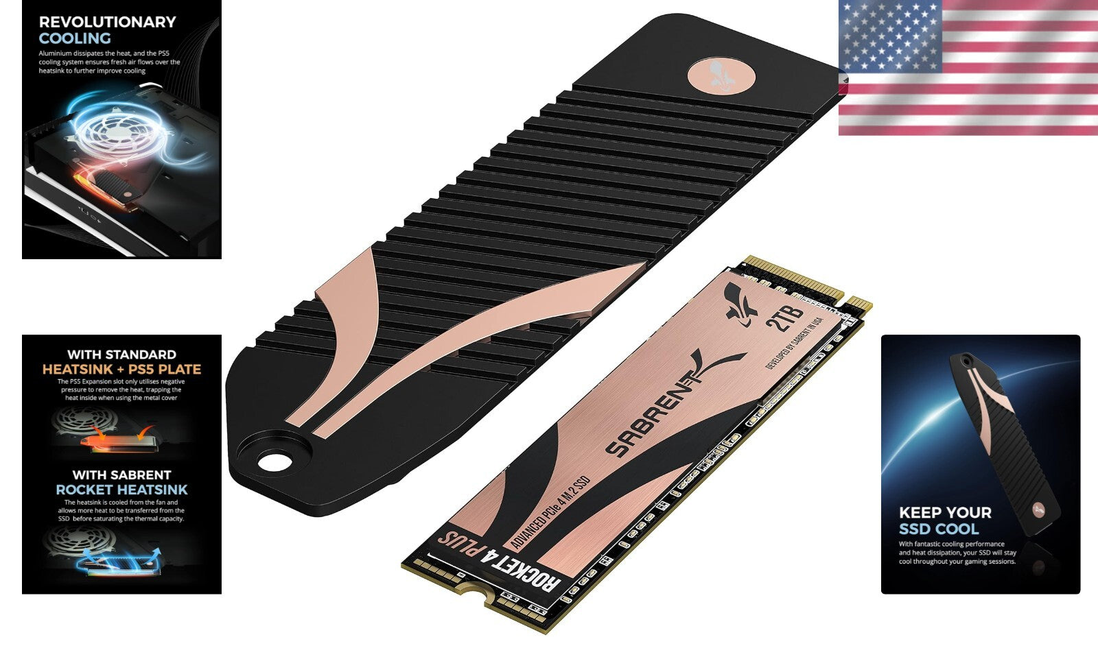 2TB Extreme Performance SSD + Heatsink - Perfect for PC, Mac & Gaming Consoles