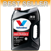 Load image into Gallery viewer, High Mileage Motor Oil SAE 5W-30 5QT with Moly Protection &amp; Seal Conditioners