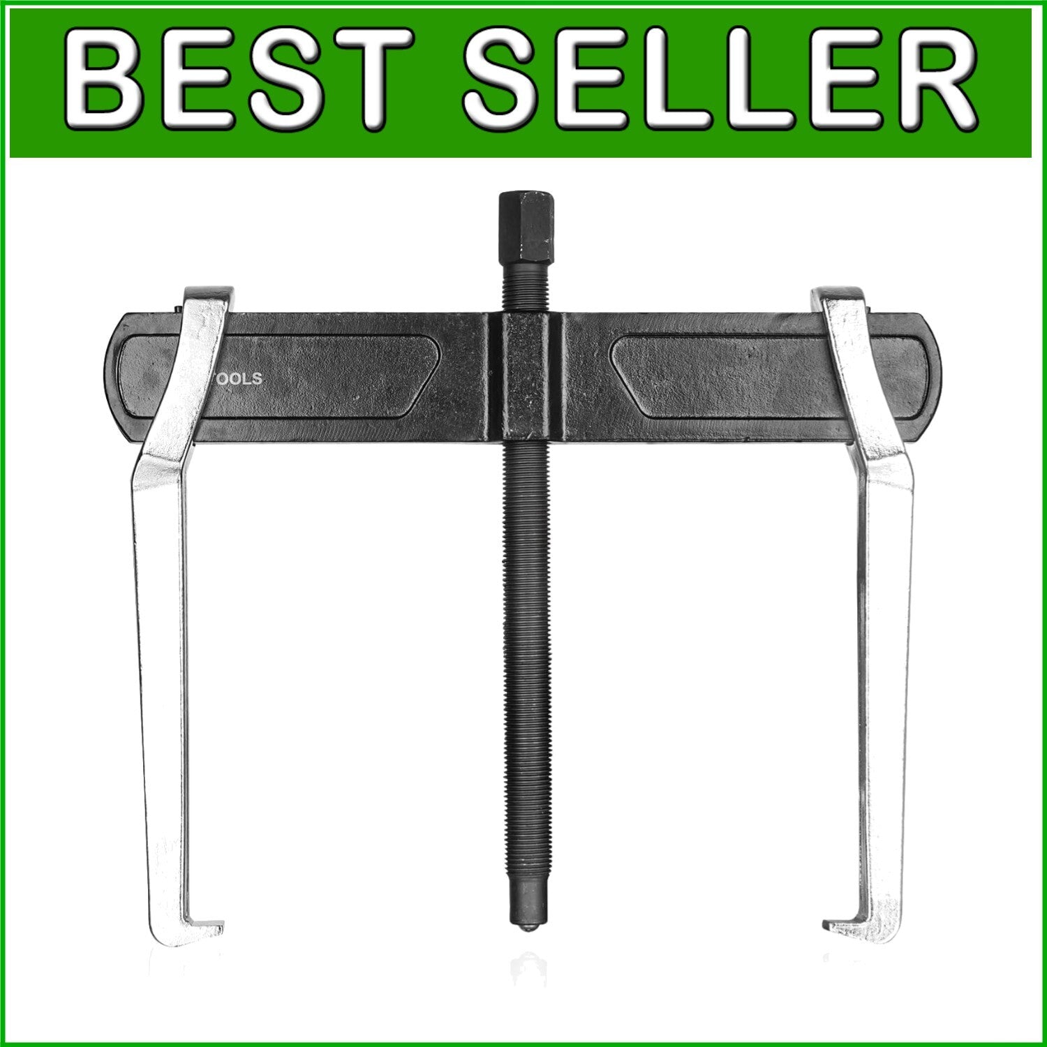 10-Inch 2-Jaw Gear Puller - Heat-Treated Steel for Safe Removal