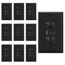 Load image into Gallery viewer, Durable 20A Wall Outlet with 3 USB Ports for Efficient Charging - 10 Pack