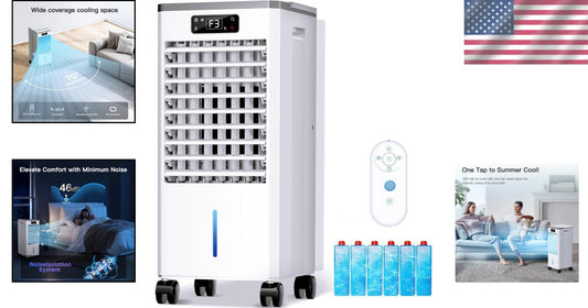 2-Gallon Evaporative Cooler with Auto Mode & Energy Savings for Ultimate Comfort