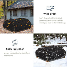 Load image into Gallery viewer, Waterproof and UV-Resistant Picnic Table Cover for 70/72 Inch Tables | Black