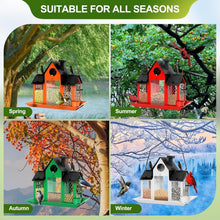Load image into Gallery viewer, Elegant Hanging Solar Bird Feeder with Water Cup - Ideal for Cardinals &amp; Finches