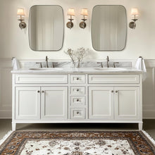 Load image into Gallery viewer, Versatile 32x40 Nickel Oblong Mirror for Bathroom &amp; Living Room - Easy Install