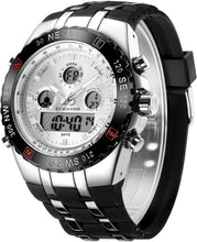 Load image into Gallery viewer, Men's Big Face Luxury Sports Watch - 3ATM Waterproof with Stopwatch &amp; Alarm