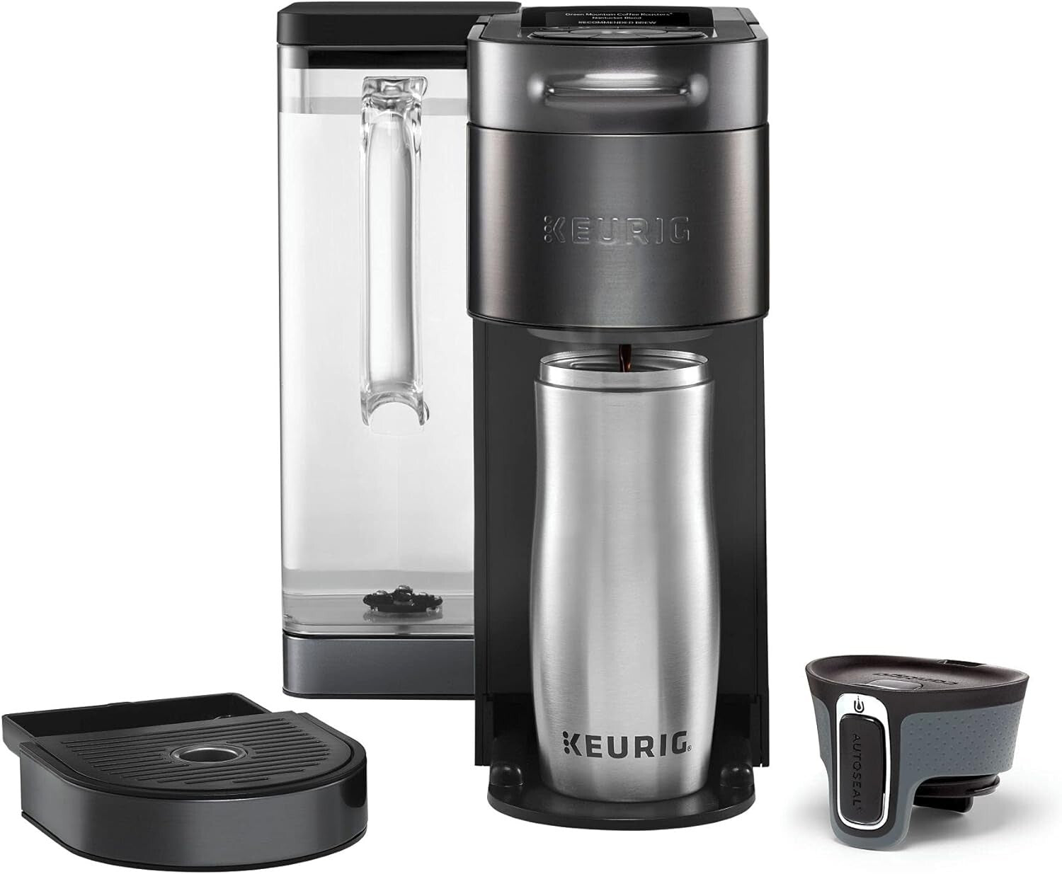 Modern Black K-Cup Pod Brewer with MultiStream Technology for Ultimate Flavor