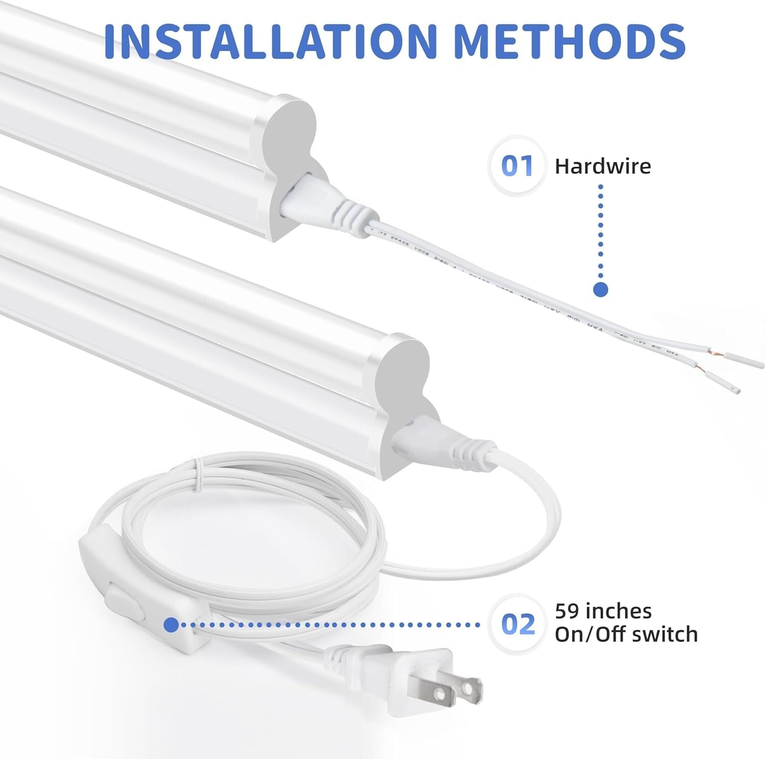 Energy Saving T5 LED Shop Light - 10 Pack, 6500K Brightness, Lightweight Design
