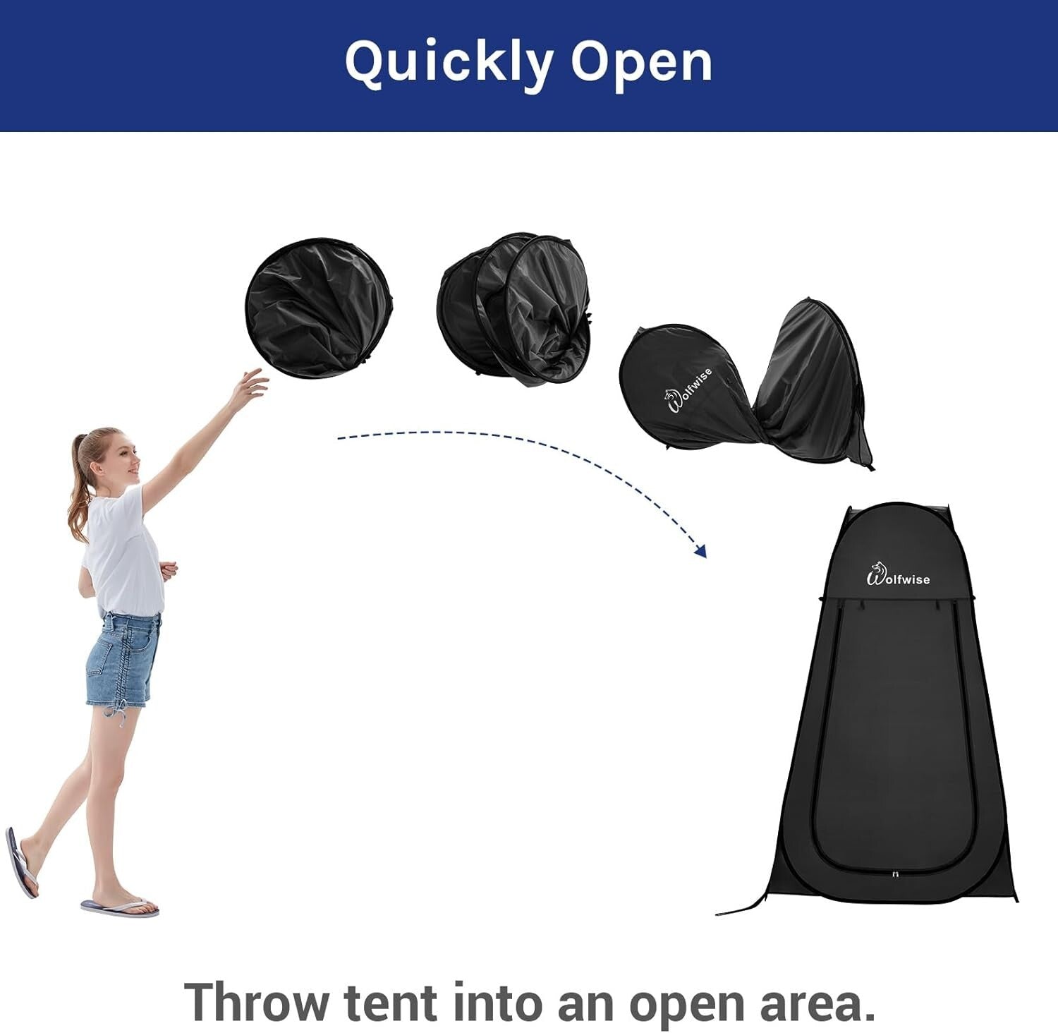 Spacious Pop-Up Changing Tent: Water-Repellent Privacy Shelter for Outdoors