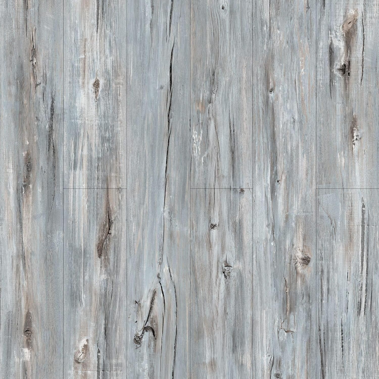 Durable Self-Adhesive Vinyl Floor Tiles - 36" x 6" Mediterranean Style, 72 Pack