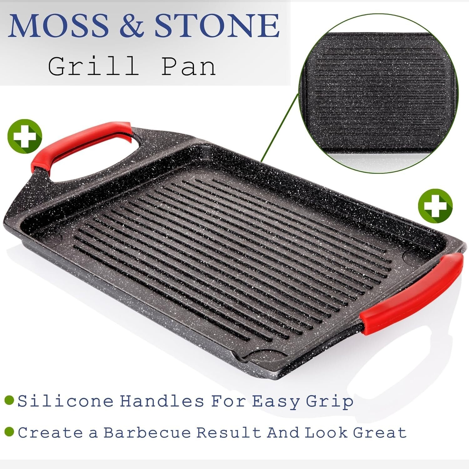 Lightweight 18" Rectangle BBQ Griddle Pan - Perfect for Fish, Veggies & Steak