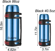 Load image into Gallery viewer, Portable 86oz Insulated Thermos with Adjustable Strap - Perfect for Hiking