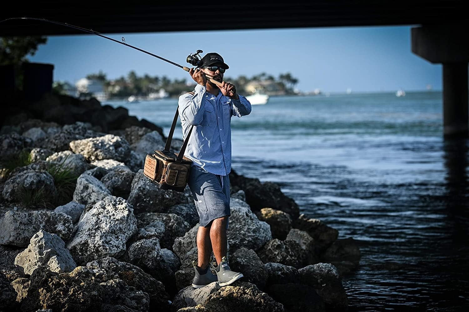 Heavy-Duty Guide Series Tackle Bag - Includes Stowaways for Organized Fishing