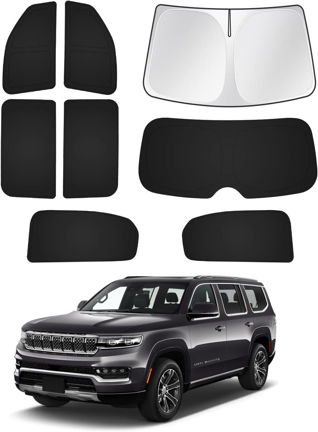 Custom Fit Sun Shade for 2022-2025 Jeep Grand Wagoneer - Privacy & UV Protection