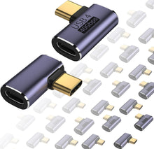 Load image into Gallery viewer, Ultra-Compact USB C Adapter - 20 Pack for Thunderbolt 4 Devices - Fast &amp; Durable