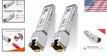 Load image into Gallery viewer, 10G SFP+ Copper Module - Supports 30m, Low Power, Tested Performance (2-Pack)