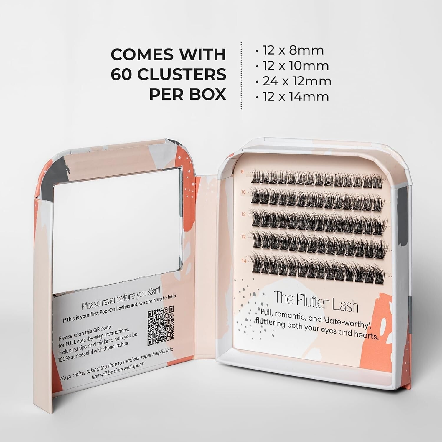 Cruelty-Free DIY Lash Clusters: Natural Look with Fast Application - Pack of 60