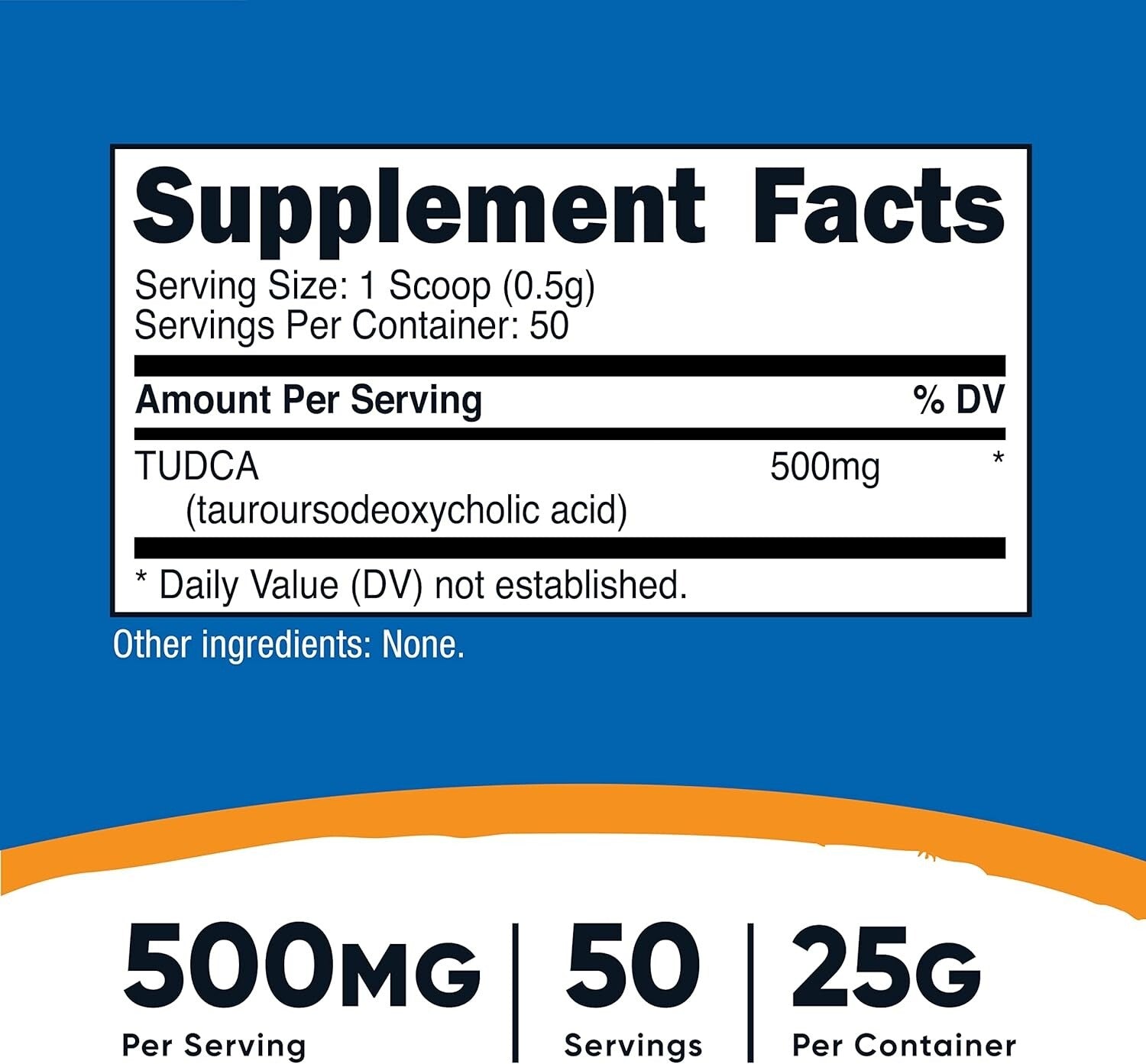 25g Tudca Powder Supplement - High Quality, Made in GMP Compliant Facility