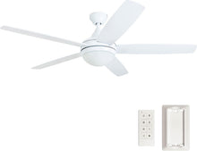 Load image into Gallery viewer, Modern Tri-Mount 52” Ceiling Fan with 5 Blades &amp; LED Light - Farmhouse Style