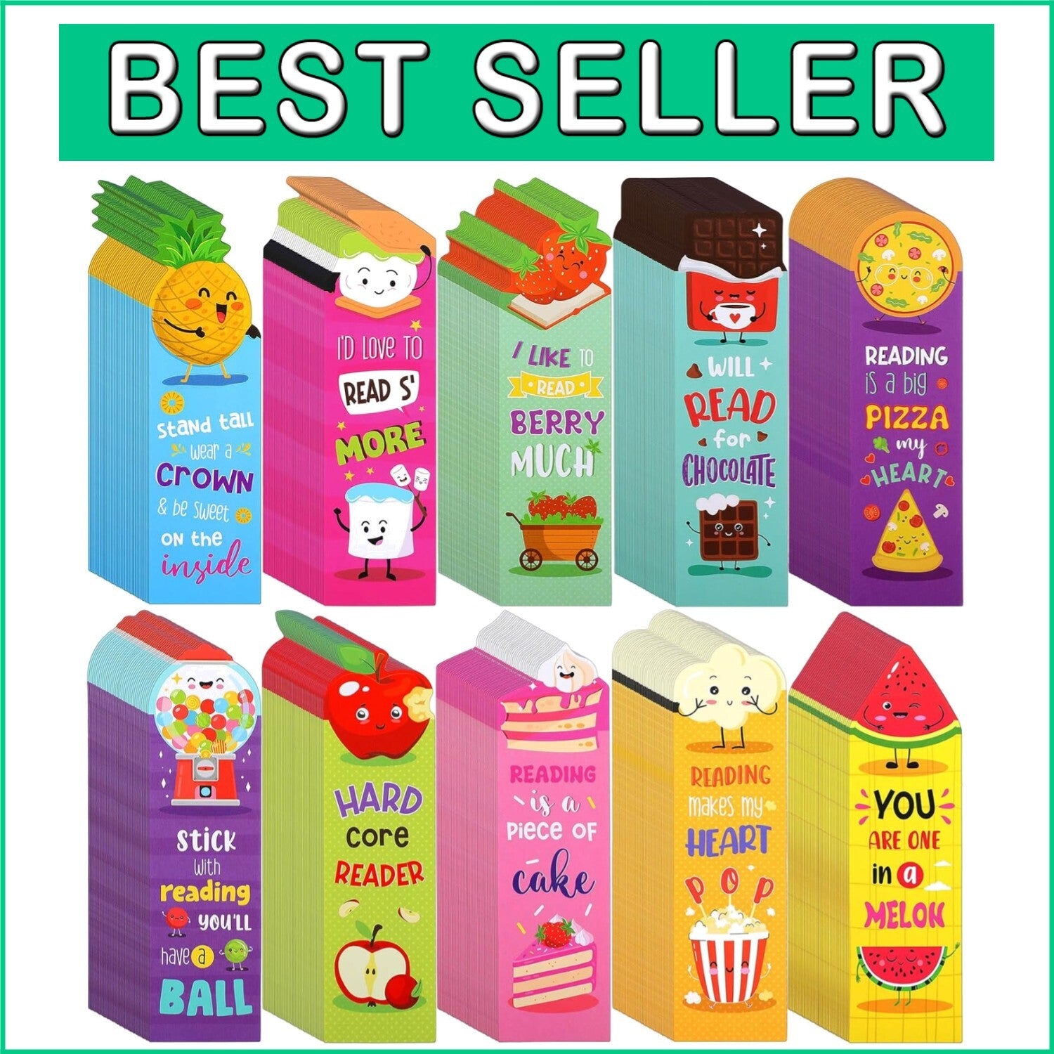 Engaging 400-Piece Scented Bookmarks: Perfect Gifts for Students and Book Lovers