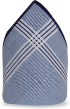 Load image into Gallery viewer, Ultra-Absorbent Men's Handkerchiefs, 100% Cotton Chequered Design, 46cm x 46cm