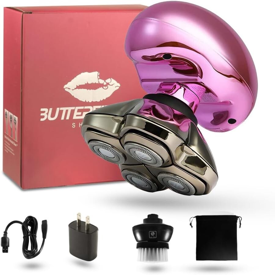 Water-Resistant Butterfly Kiss Pro Pink Shaver: For Smooth, Irritation-Free Skin