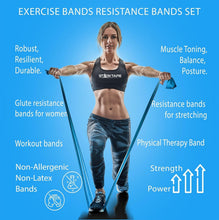 Load image into Gallery viewer, Custom Length Resistance Bands with 5 Color-Coded Levels - Durable &amp; Easy to Use