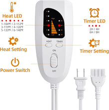 Load image into Gallery viewer, Electric Heated Foot Warmer with 6 Settings, Fast Heating for Ultimate Comfort
