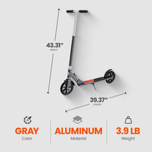 Load image into Gallery viewer, Adjustable Height Kick Scooter with 180mm Wheels - Quick-Release &amp; Lightweight