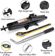 Load image into Gallery viewer, Portable Emergency Tire Change Kit - 3 Ton Scissor Jack &amp; Tools Included