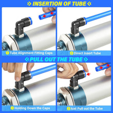 Load image into Gallery viewer, Blue 1/2 Inch OD PU Air Tubing Kit - 32M (100ft) for Pneumatic Applications