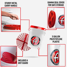 Load image into Gallery viewer, 5-Gallon Car Wash Bucket with Grit Guard &amp; Gamma Seal Lid for Safe Detailing