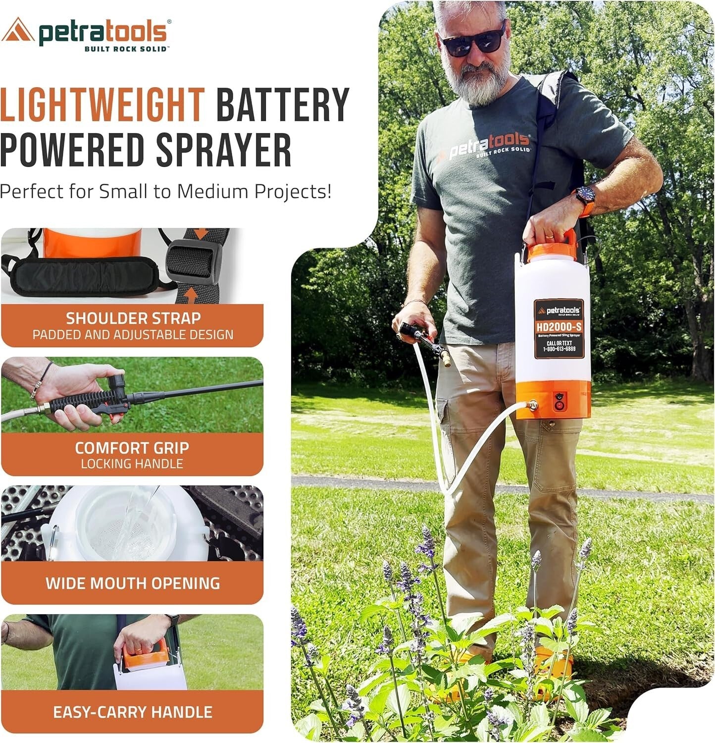 Heavy-Duty 2-Gallon Electric Sprayer - Perfect for Weeds and Pest Control