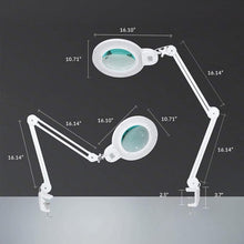 Load image into Gallery viewer, Portable LED Magnifying Lamp with Clamp - 5D/20D Magnification &amp; Dimmable Light