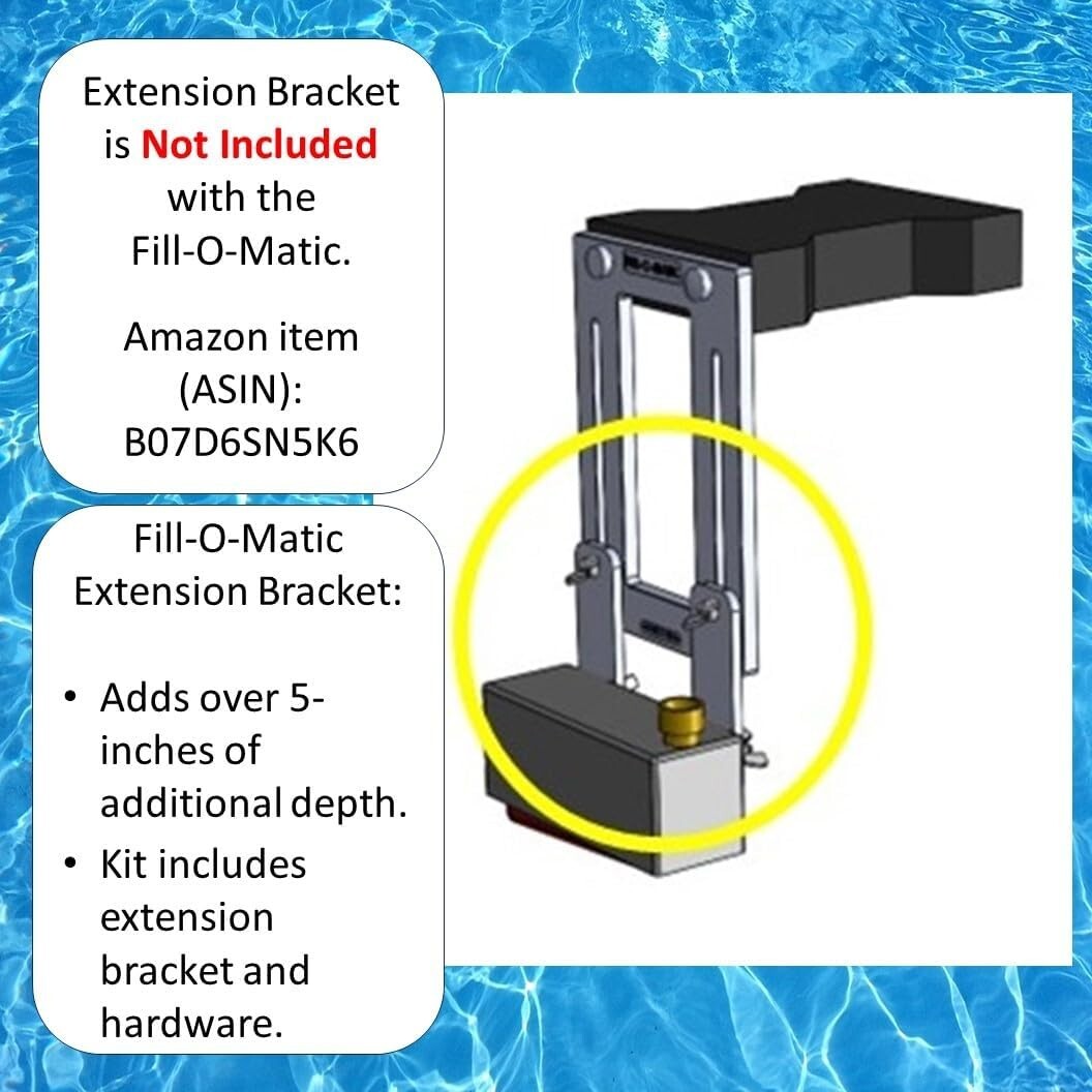 Durable Automatic Pool Fill Valve - 100% Rubber Base & Stainless Steel Hardware