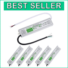 Load image into Gallery viewer, IP67 Rated Outdoor LED Power Supply - 12V DC 60W Transformer Adapter (Pack of 6)