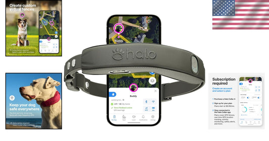 Collar 4 GPS Wireless Dog Fence & Dog Training Collar - Waterproof, Adjustable