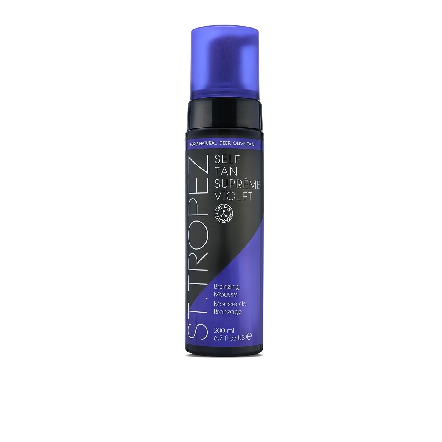 All-Skin-Type Self-Tanning Mousse with Rich Violet Undertone - Stunning Finish